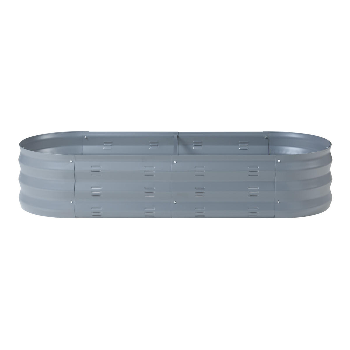 PFLANZBEET Alfedena - Anthrazit, Metall (129/25/50cm) - casa.pro
