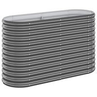HOCHBEET Verzinkter Stahl 114x40x68 cm Anthrazit - Anthrazit, Metall (114/68/40cm)