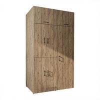 WASCHMASCHINENSCHRANK DORA-II 130cm Breit, 230cm Hoch - Eichefarben, Holzwerkstoff (130/230/73.8cm)