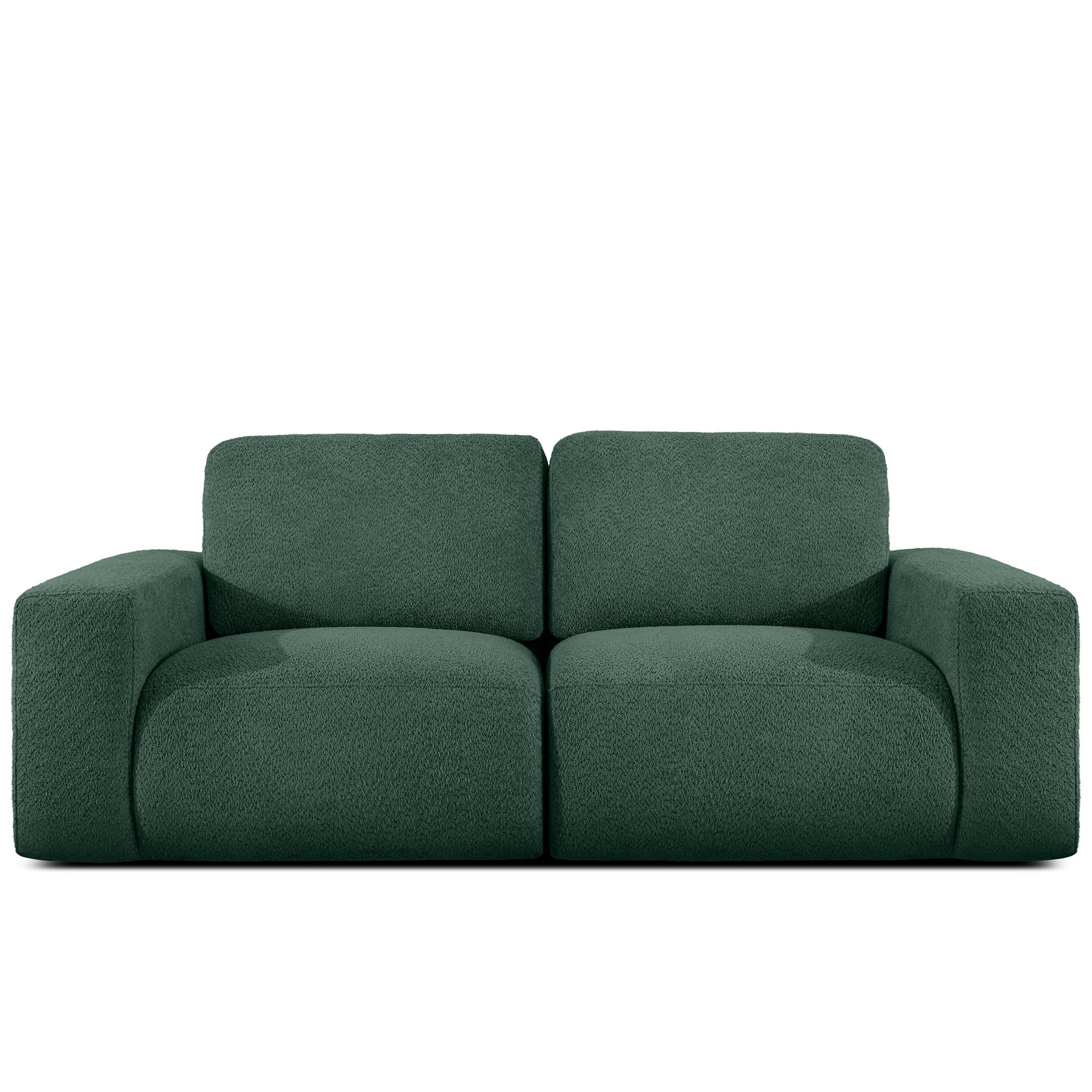 2-SITZER SOFA ZUCCO, Grün - Grün, Holz/Holzwerkstoff (212/85/100cm) - KONSIMO®