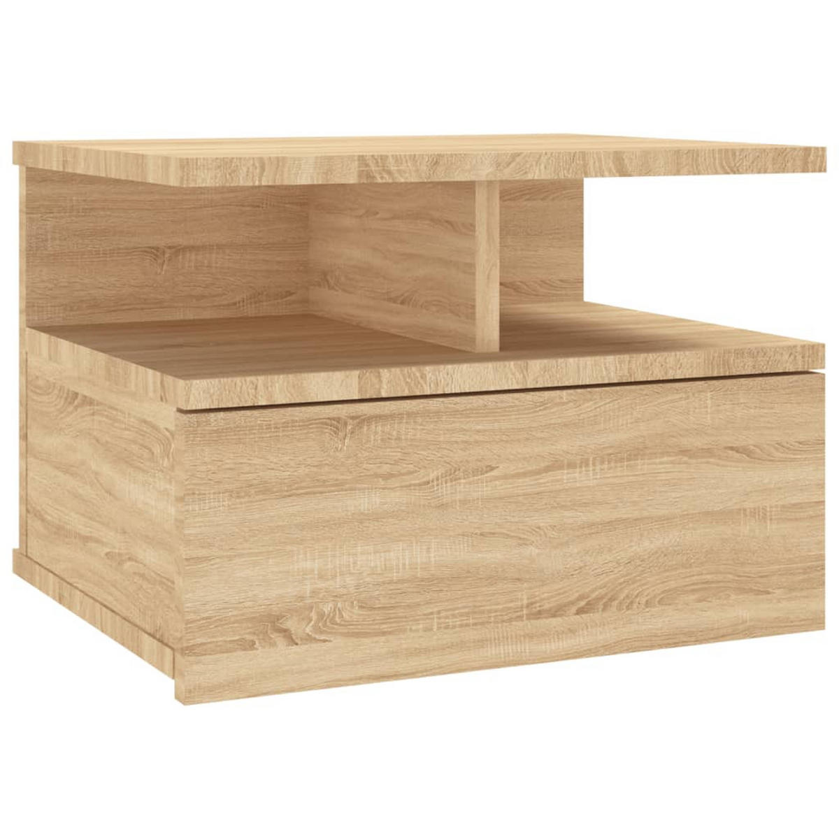 NACHTTISCHE 2Stk. Hängend Sonoma-Eiche 40/31/27Cm Holzwerkstoff - Sonoma Eiche, Holz (40/27/31cm) - vidaXL