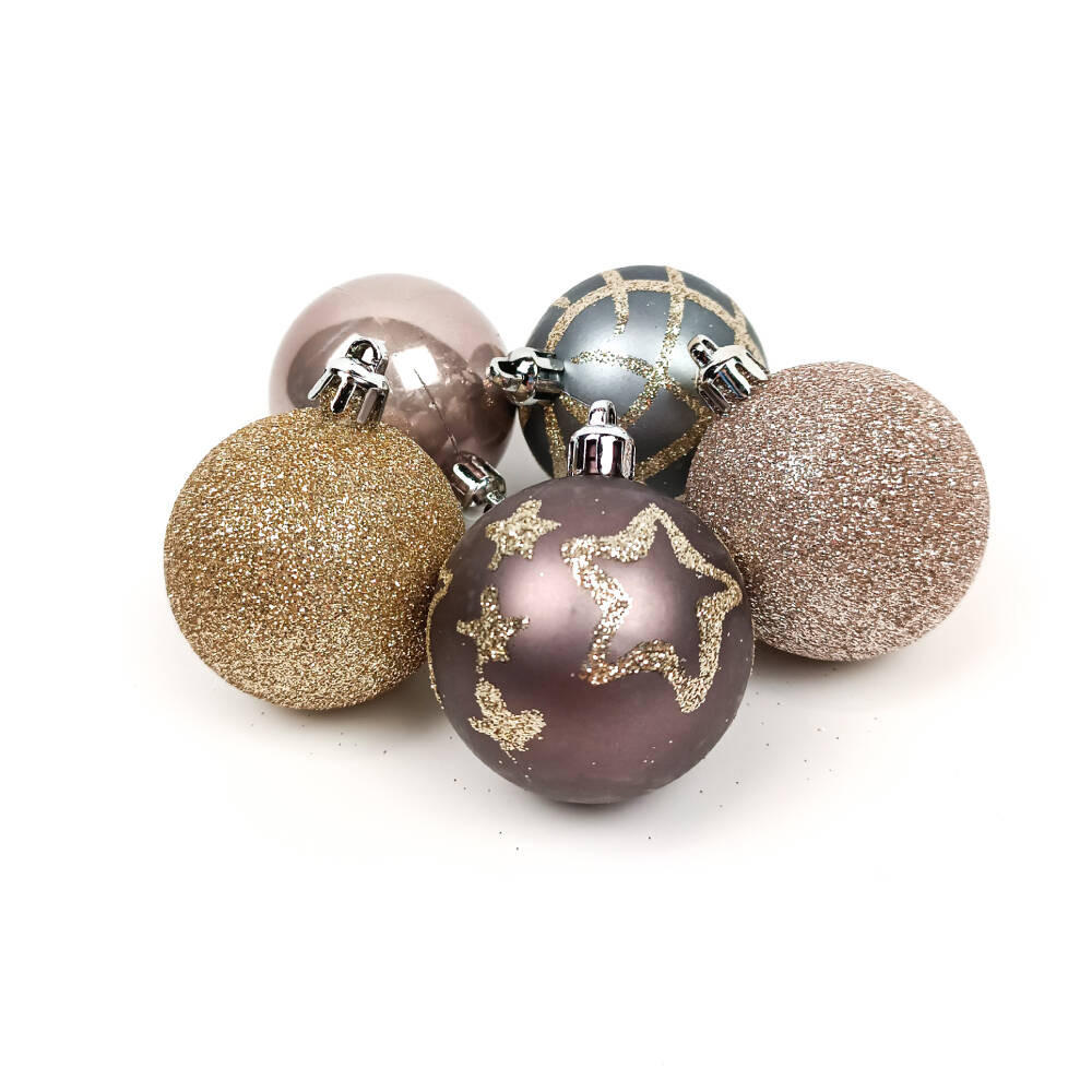 WEIHNACHTSKUGELN 5 cm, 15er-Set - Multicolor, Kunststoff (5/6.3/5cm) - Atmosphera Createur d´interieur