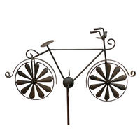 GARTENSTECKER Braun Metall Fahrrad 135 cm 96004 - Braun, Metall (61.5/135/9cm) - DanDiBo