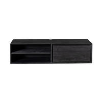TV-MÖBEL Ambiance Schwarz 35/120/30 cm - Schwarz, Holz (120/30/35cm) - Starfurn