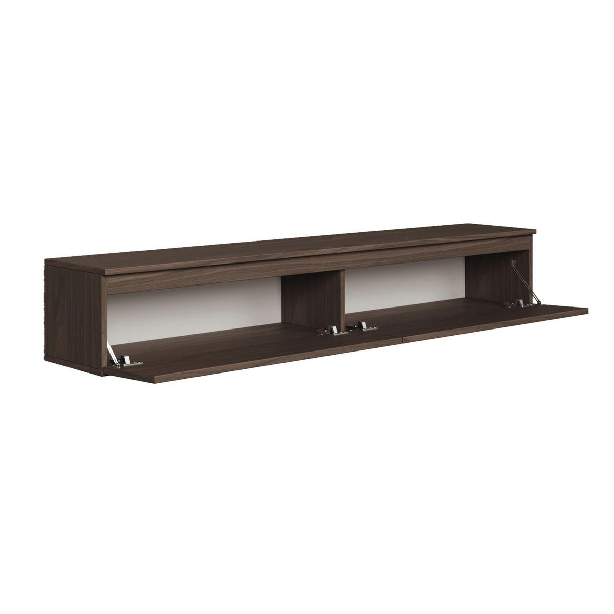 TV stolek Bemmi ořech Wisconsin 175/28/32 cm - tmavě hnědá, kompozitní dřevo (175/28.4/31.8cm) - Selsey