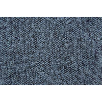KOPFTEIL gepolstert - Gesteppt – blauer Bouclé-Stoff - 90 cm - Blau/Beige, Karton/Holz (90/120/10cm) - Sommeil de Plomb
