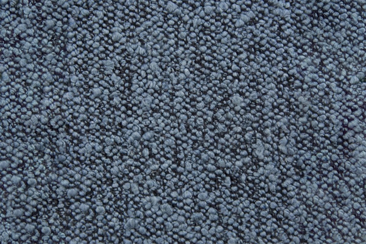 KOPFTEIL gepolstert - Gesteppt – blauer Bouclé-Stoff - 135 cm - Blau/Beige, Karton/Holz (135/120/10cm) - Sommeil de Plomb