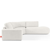 ECKSOFA RECHTS ZUCCO, Ecru - Ecru, Holz/Holzwerkstoff (224/293cm) - KONSIMO®