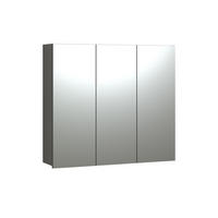 SPIEGELSCHRANK PureBliss Anthrazit - Anthrazit, Holzwerkstoff (90/80/20cm) - Trendteam