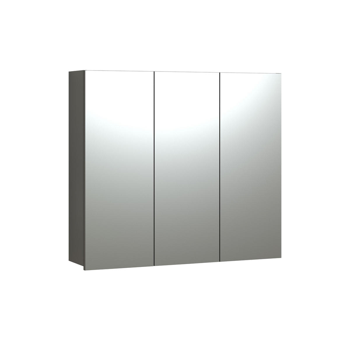 SPIEGELSCHRANK PureBliss Anthrazit - Anthrazit, Holzwerkstoff (90/80/20cm) - Trendteam