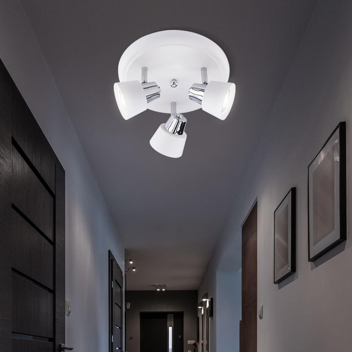LED DECKENLEUCHTE Metall Weiß - Weiß, Metall (25/15/25cm) - Wofi