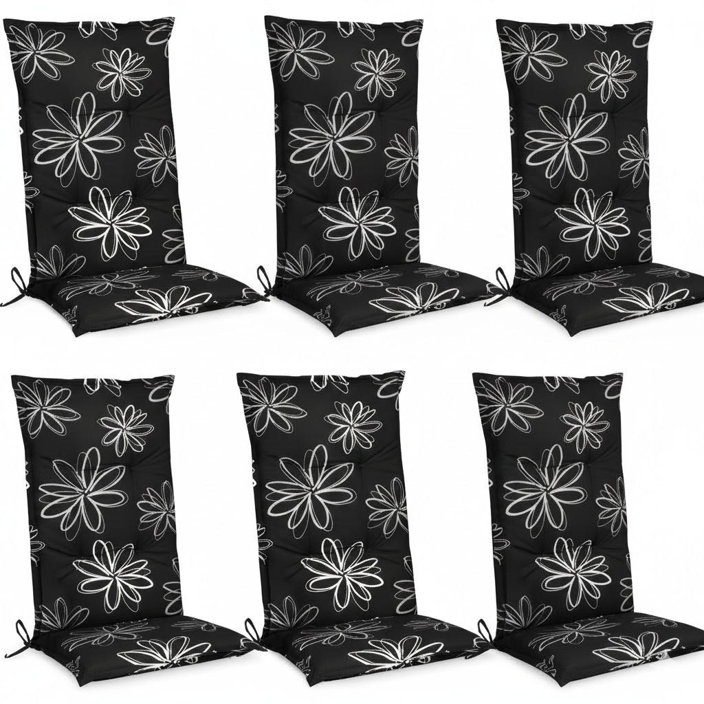 HOCHLEHNERAUFLAGE Flores 120x50x6cm Ornamente (6tlg) - Multicolor, Textil (50/6/120cm) - Beautissu 