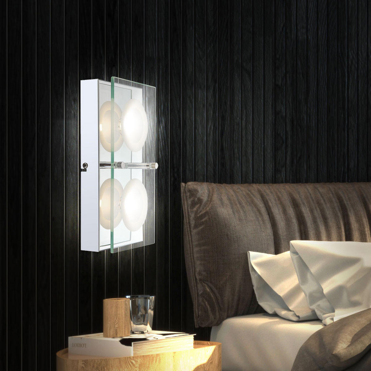 LED WANDLEUCHTE ODA Metall Klar - Klar, Glas (12.5/6.5/25cm)