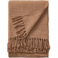 BAUMWOLLDECKE Amalia Hellbraun 125x150 cm - Hellbraun, Textil (125/150cm) - benuta Pure