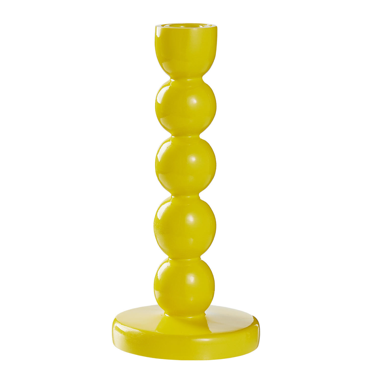 KERZENHALTER Little Italy - Polyresin - Gelb - Gelb, Stein (10/20/10cm) - BUTLERS