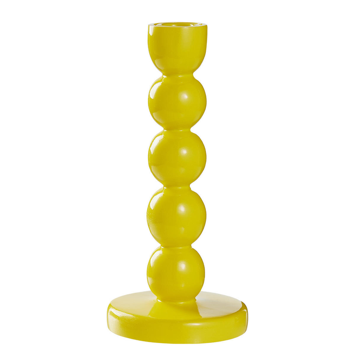 KERZENHALTER Little Italy - Polyresin - Gelb - Gelb, Stein (10/20/10cm) - BUTLERS