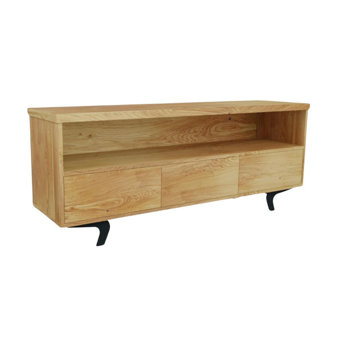 TV-SCHRANK mit Schubladen auf Metallbeinen VITA - Eichefarben, Holz (170/60/45cm) - Rawood Furniture