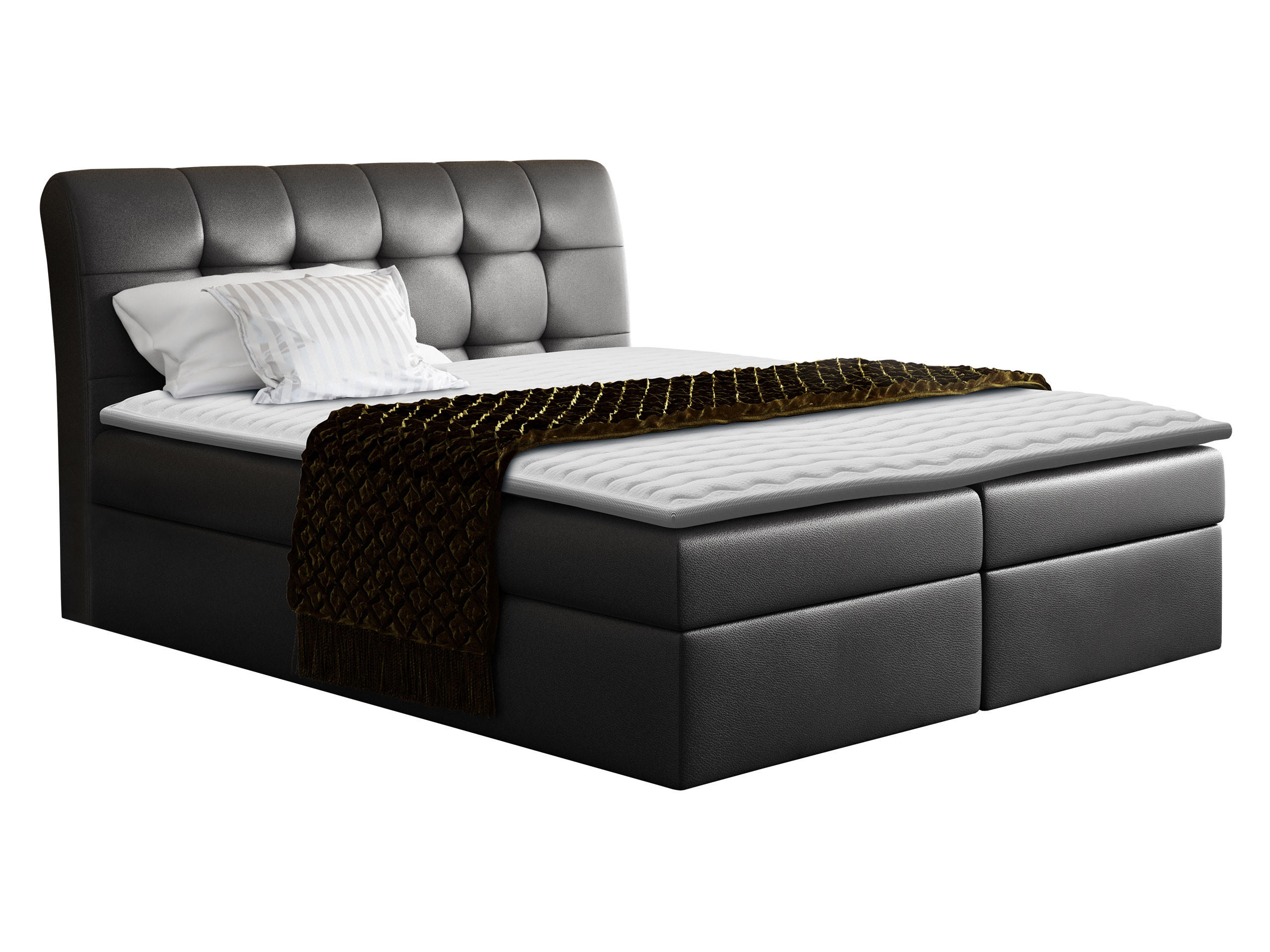 BOXBETT Diego - Schwarz, Holz (140/200cm) - MIRJAN24