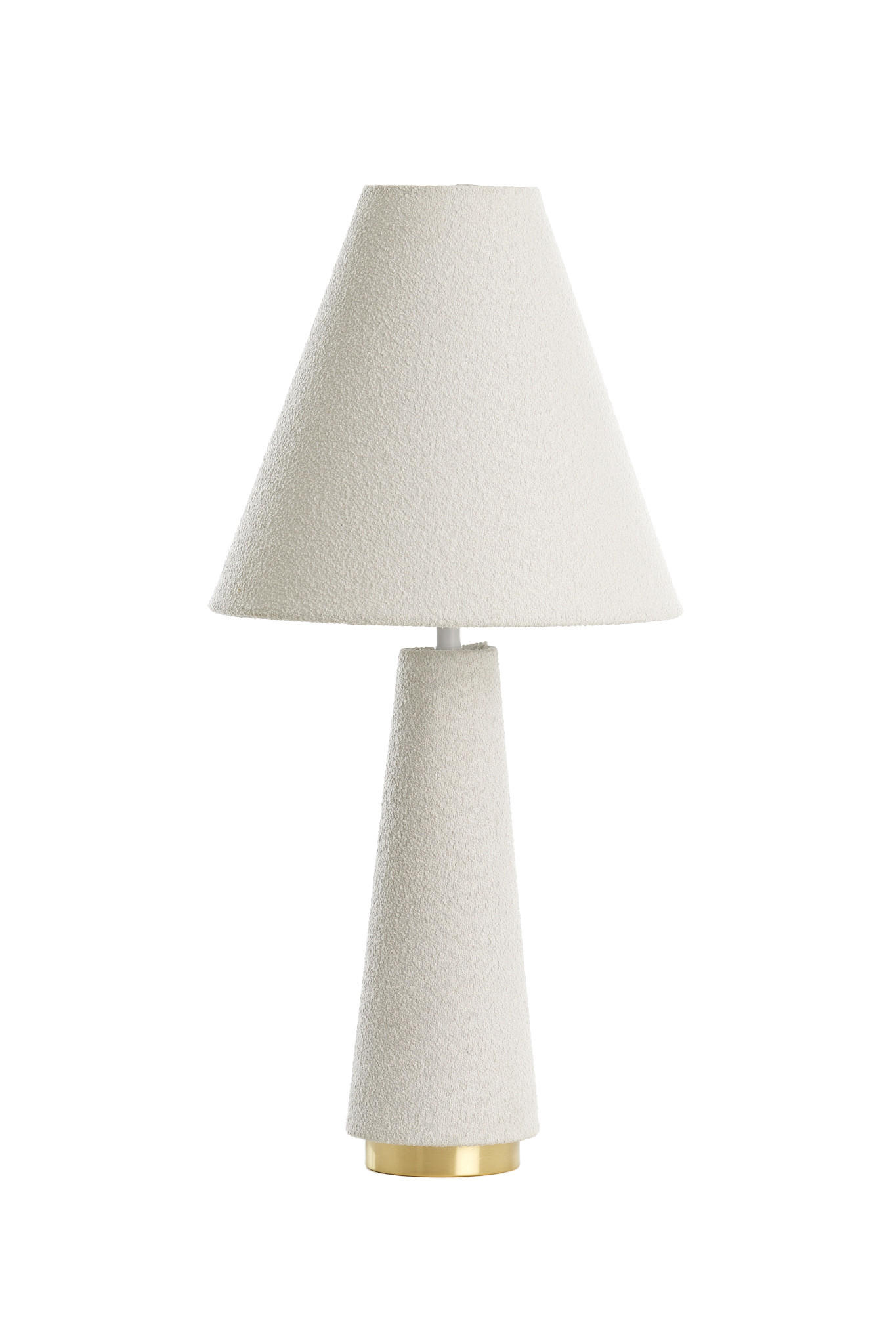 TISCHLAMPE Devia Weiß Ø30/61 cm - Weiß, Textil (30/30/61cm) - Light & Living