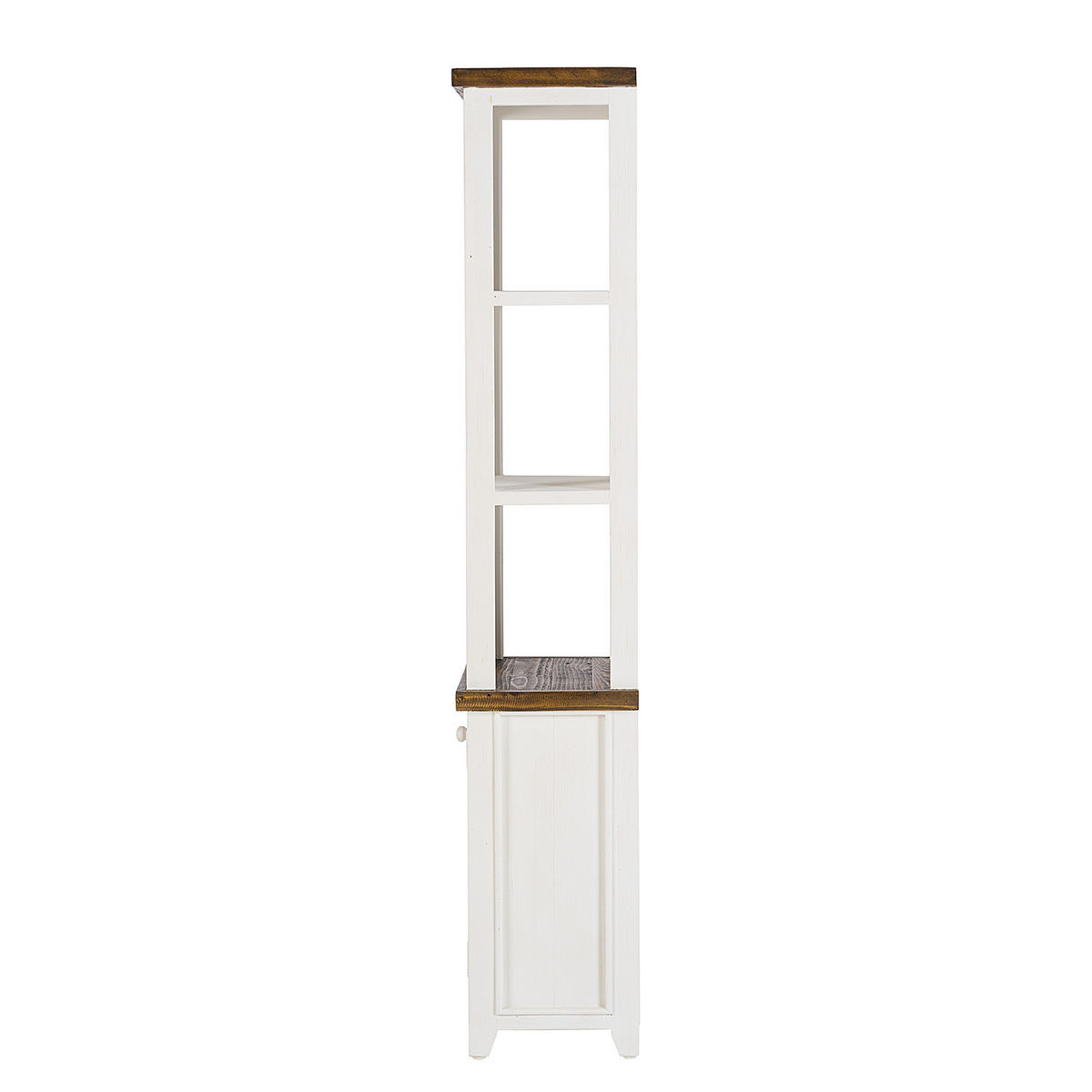 HOCHSCHRANK - Kiefer massiv - Weiß, Holz (40/180/33cm) - home24