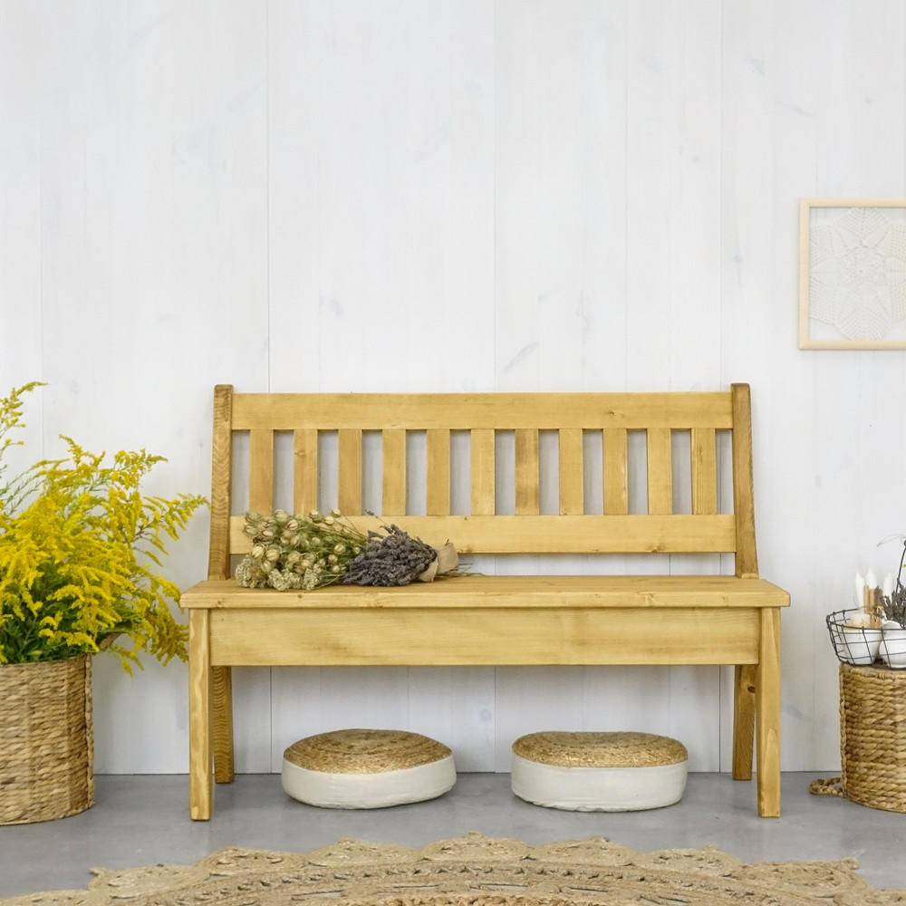 SITZBANK aus Massivholz MEXICANA - Honig, Holz (160/87/46cm) - Seart