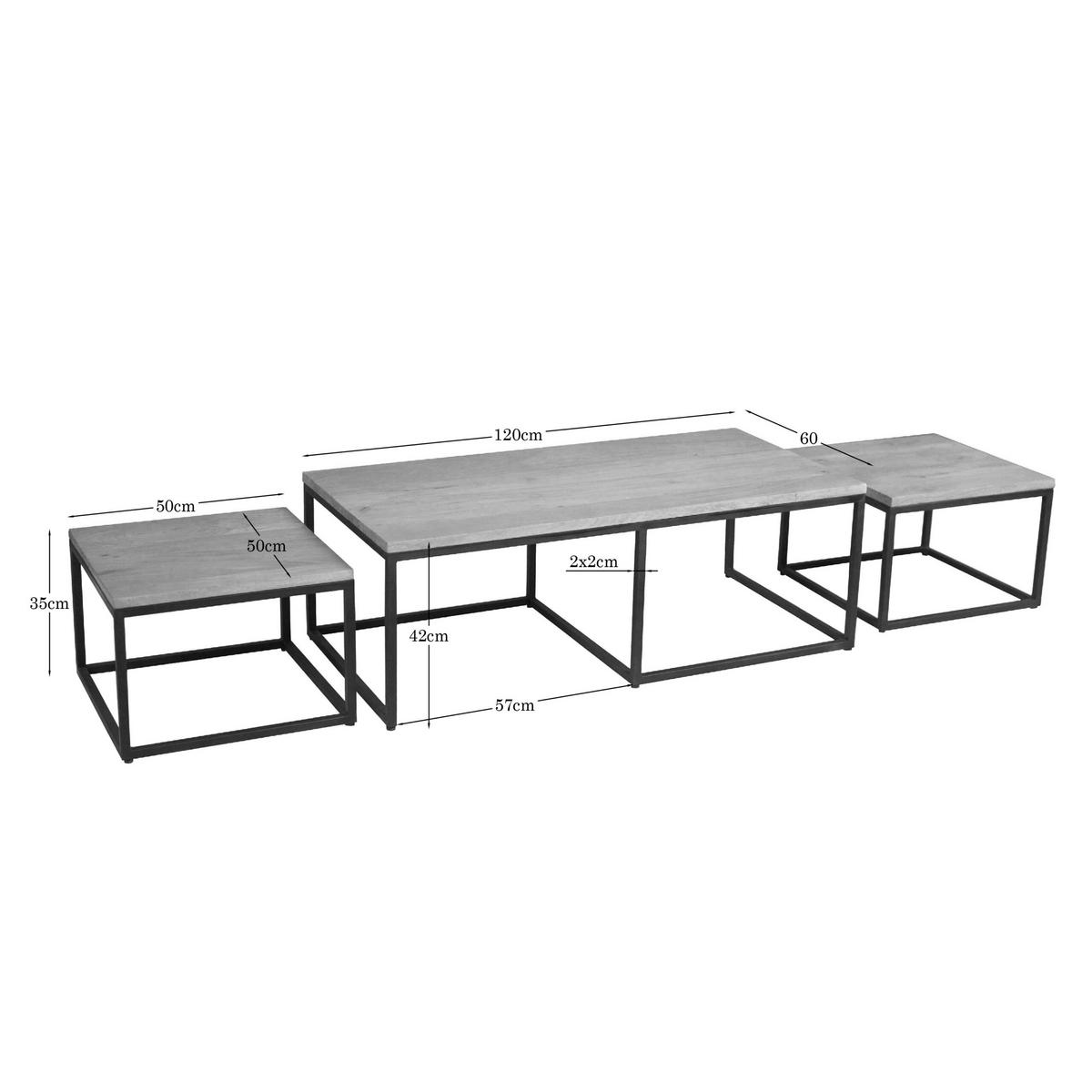 COUCHTISCH Dakota Braun 60/120/42 cm - Braun, Holz (60/120/42cm) - Starfurn