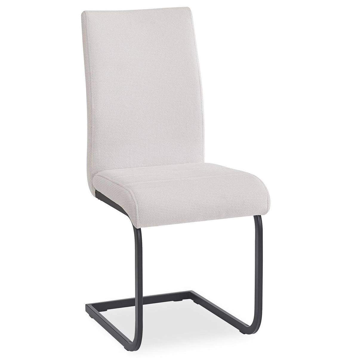 ESSZIMMERSTUHL LETICIA 4ER-SET - Schwarz, Textil/Metall (42/96/57cm) - IDIMEX