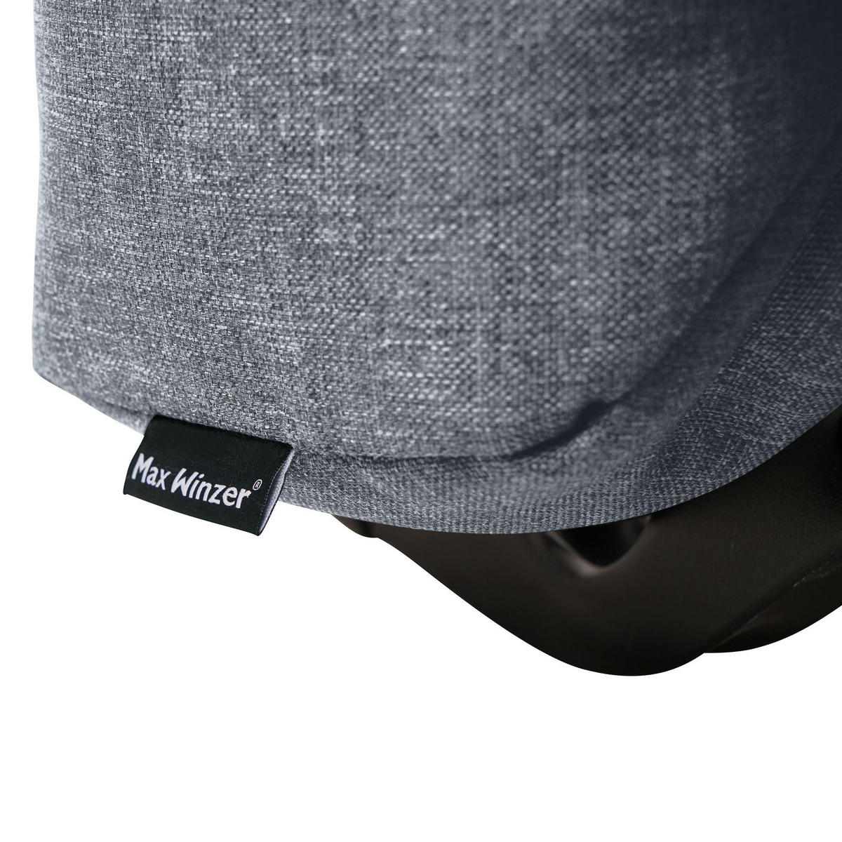 FALTSOFA Kalomira Bezug Flachgewebe Metall schwarz / denim - Blaugrau, Kunststoff (145/84/100cm) - 58aufmkessel