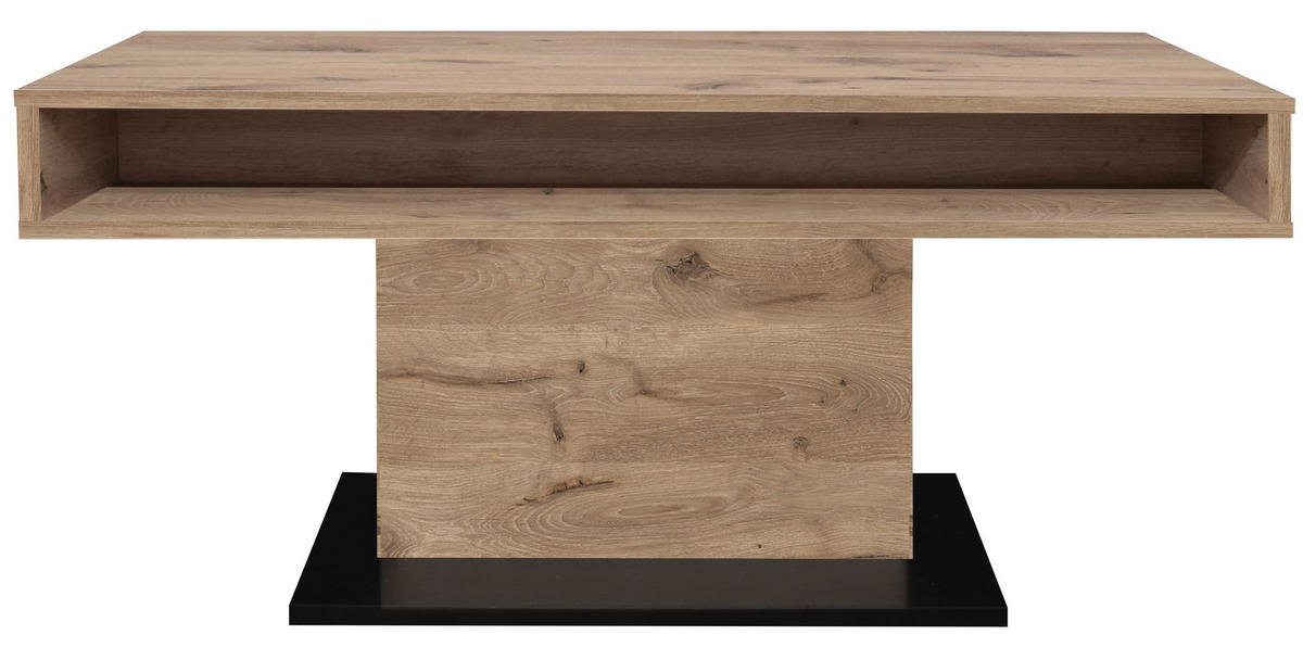COUCHTISCH Höhenverstellbar Else 2 110x59x60 Holzwerkstoff Viking Oak - Eichefarben/Schwarz, Holzwerkstoff (110/60/59cm) - 58aufmkessel