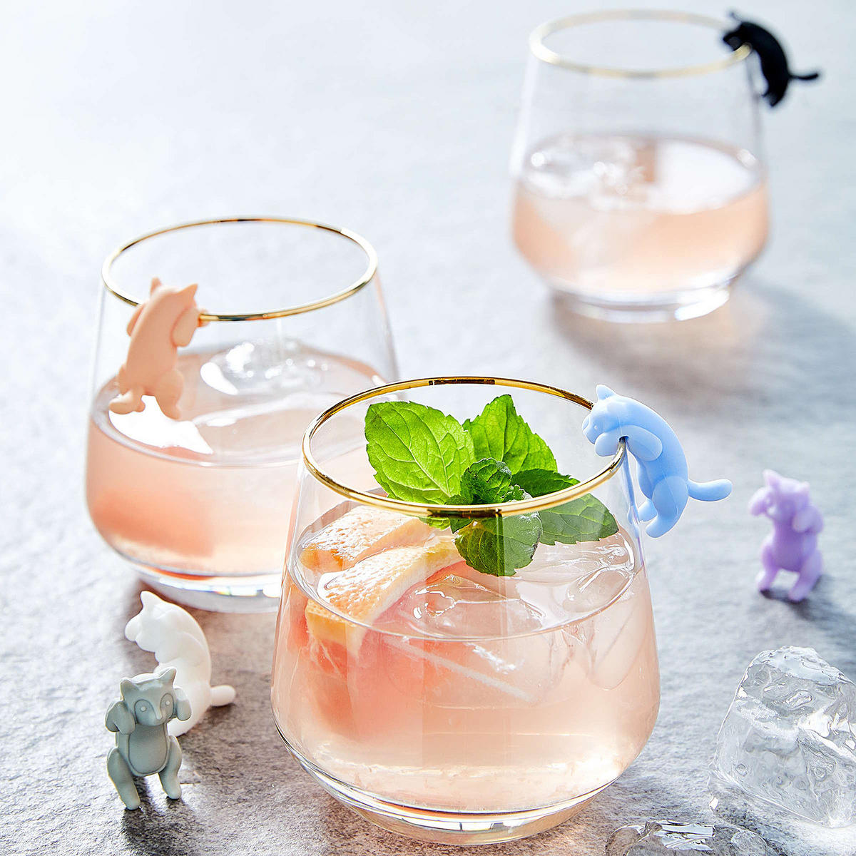 GLASMARKER (6er Set) My Drink - Multicolor, Kunststoff (1.5/1.2/5cm) - Butlers