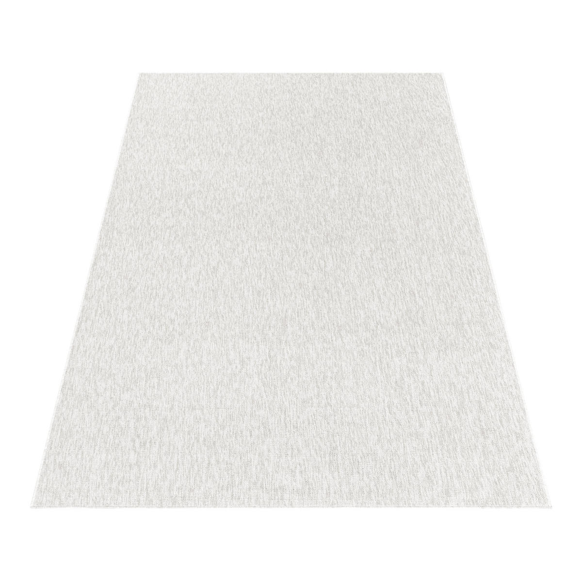 TEPPICH Kurzflor Unifarben Polypropylen saugroboter Wohnzimmer Creme Rechteckig 120x170 - Creme, Textil (120/170cm) - KADIMA DESIGN