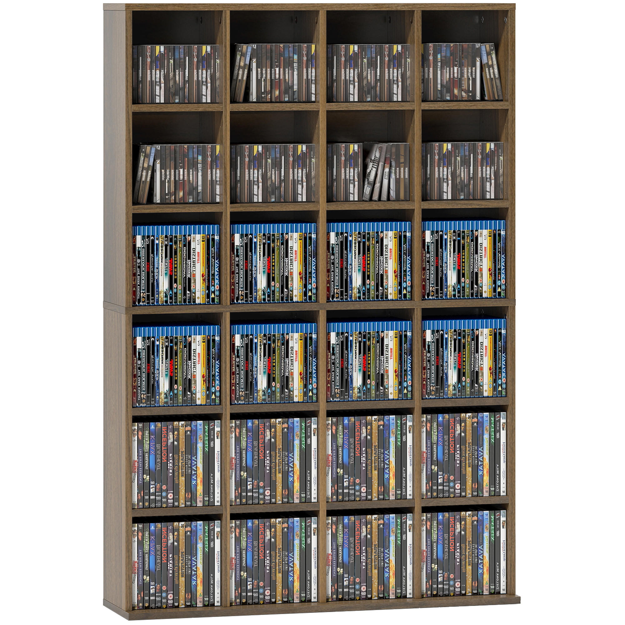 CD-REGAL DE-14505 mit verstellbaren Böden Braun - Braun, Holzwerkstoff (20/130.5/89cm) - ComfortXL