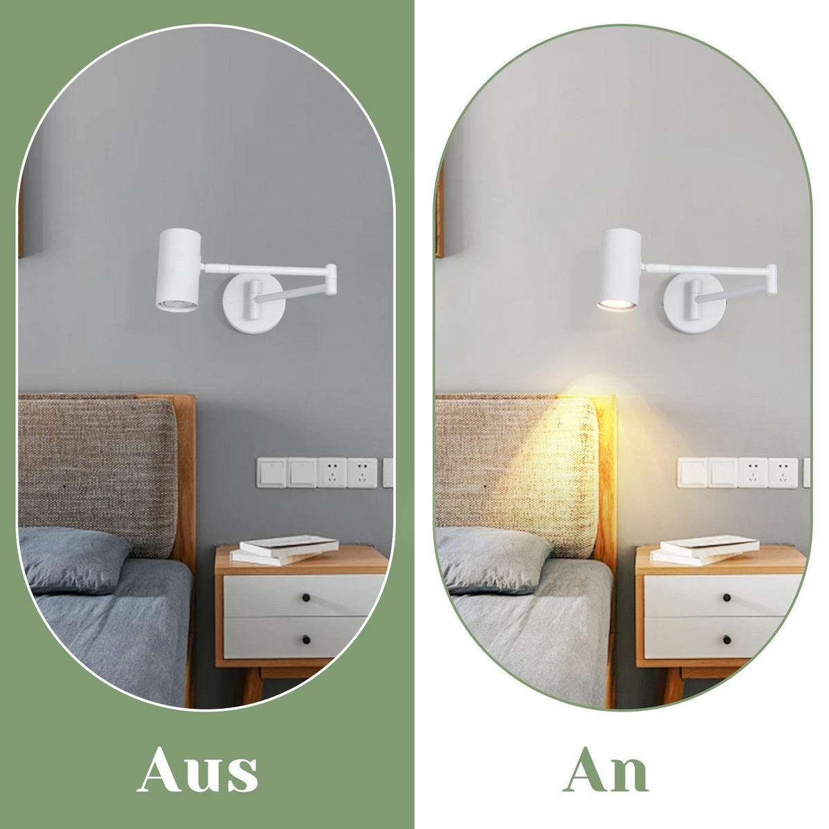 WANDLEUCHTE Transformer 10/10/50 cm - Weiß, Metall (10/50/10cm) - ZMH