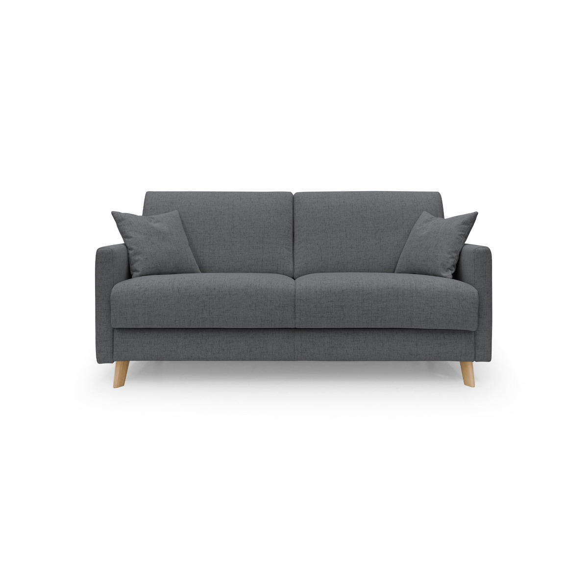 SCHLAFSOFA Edgar - Anthrazit, Textil (180/94/97cm) - Divani.store