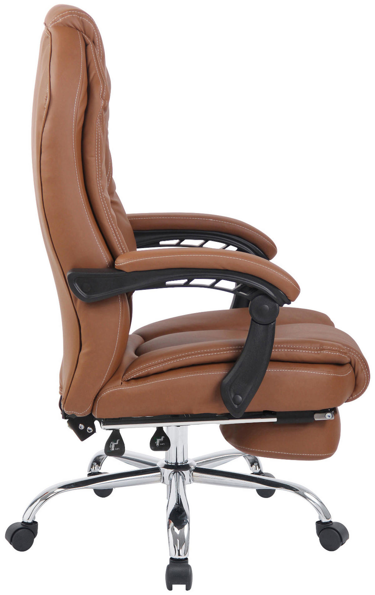 BÜROSTUHL Castan, Hellbraun - Hellbraun, Textil/Metall (67/124/64cm) - TPFLiving