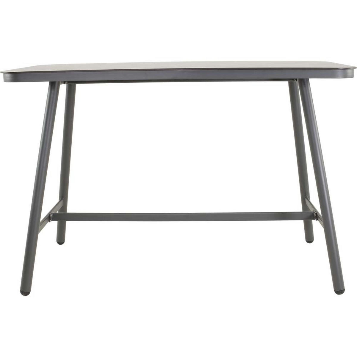 GARTENTISCH Milazzo - Anthrazit - 150/75/100 cm - Dunkelgrau, Metall (150/75/100cm) - Lesli Living