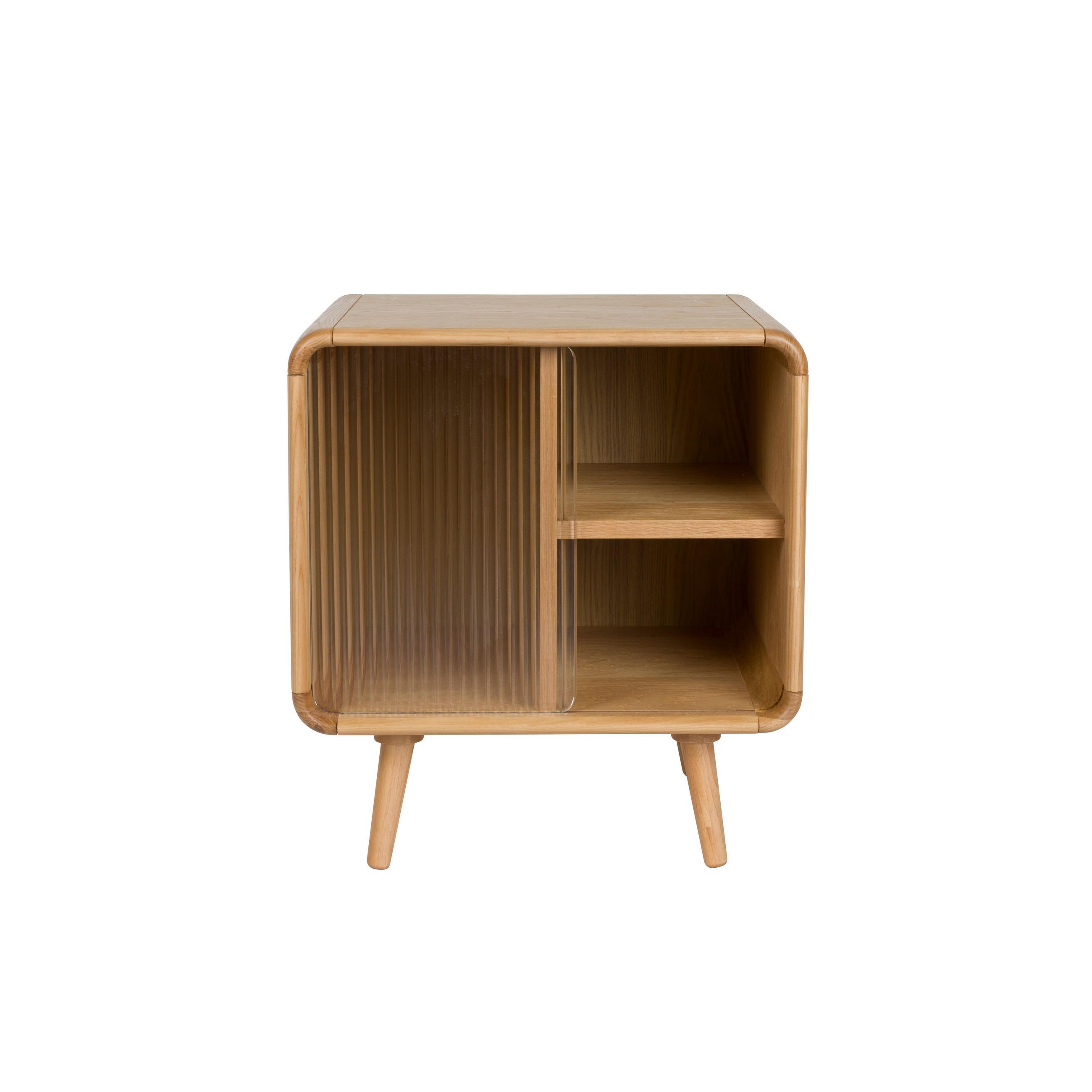 BEISTELLTISCH Rise Nachttisch Natural - Beige, Holz (40/50/55cm) - Zuiver
