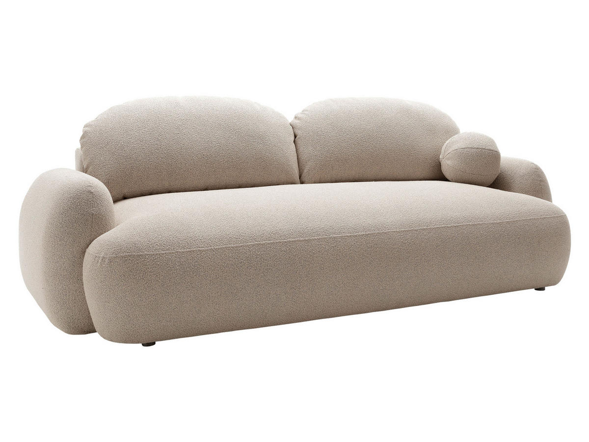 SCHLAFSOFA Mayo - Beige/Schwarz, Holzwerkstoff/Kunststoff (256/85/115cm) - MIRJAN24