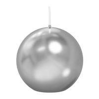 KUGELKERZEN Silber Ø 6 cm, 16 Stück - Silberfarben, Paraffin (6/6/6cm) - Wiedemann Kerzen