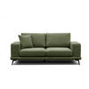 SOFA MEDIOLANE 2,5-Sitzer, olivgrün - Olivgrün, Holzwerkstoff/Textil (203/87/96cm) - Courtois Laville