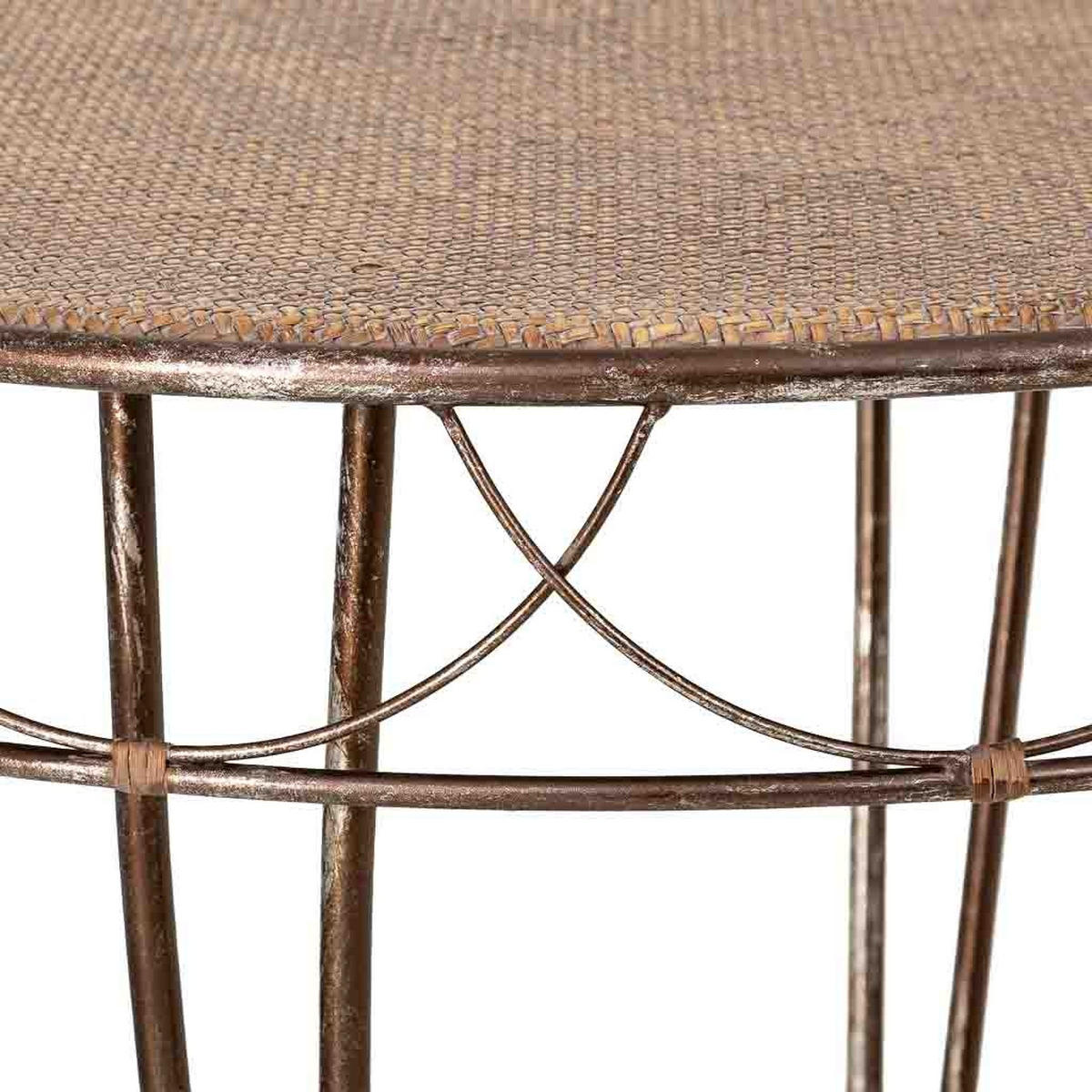 BEISTELLTISCH aus Metall, 76x77cm - Braun, Metall (75.5/75.5/76.8cm) - Wanderlust