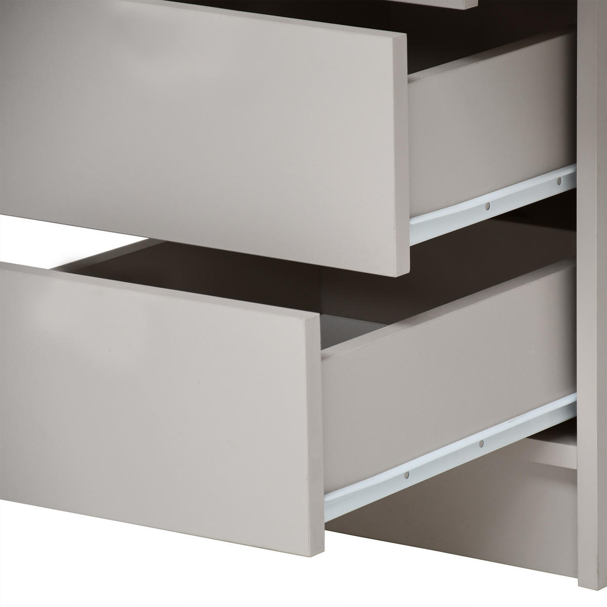 SCHREIBTISCH Malta mit 5 Schubladen, grifflos, Kaschmir - Kaschmir, Holzwerkstoff (57/120/75.5cm) - Beautysofa