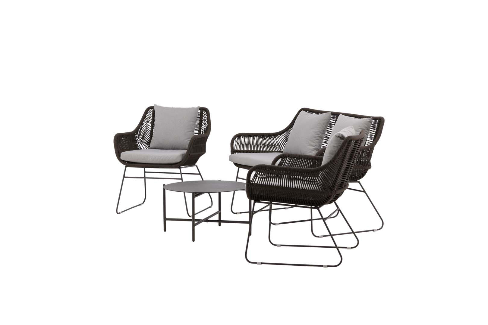 LOUNGE-SET braun - Braun, Holzwerkstoff - ebuy24