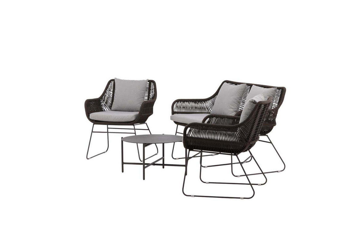 LOUNGE-SET braun - Braun, Holzwerkstoff - ebuy24