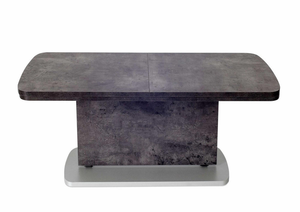 FUNKTIONSTISCH ausziehbar Catharine 110(145+180) x 63 x 53-72 Wohnzimmertisch Beton - Grau, Holz (110/63/53cm) - 58aufmkessel