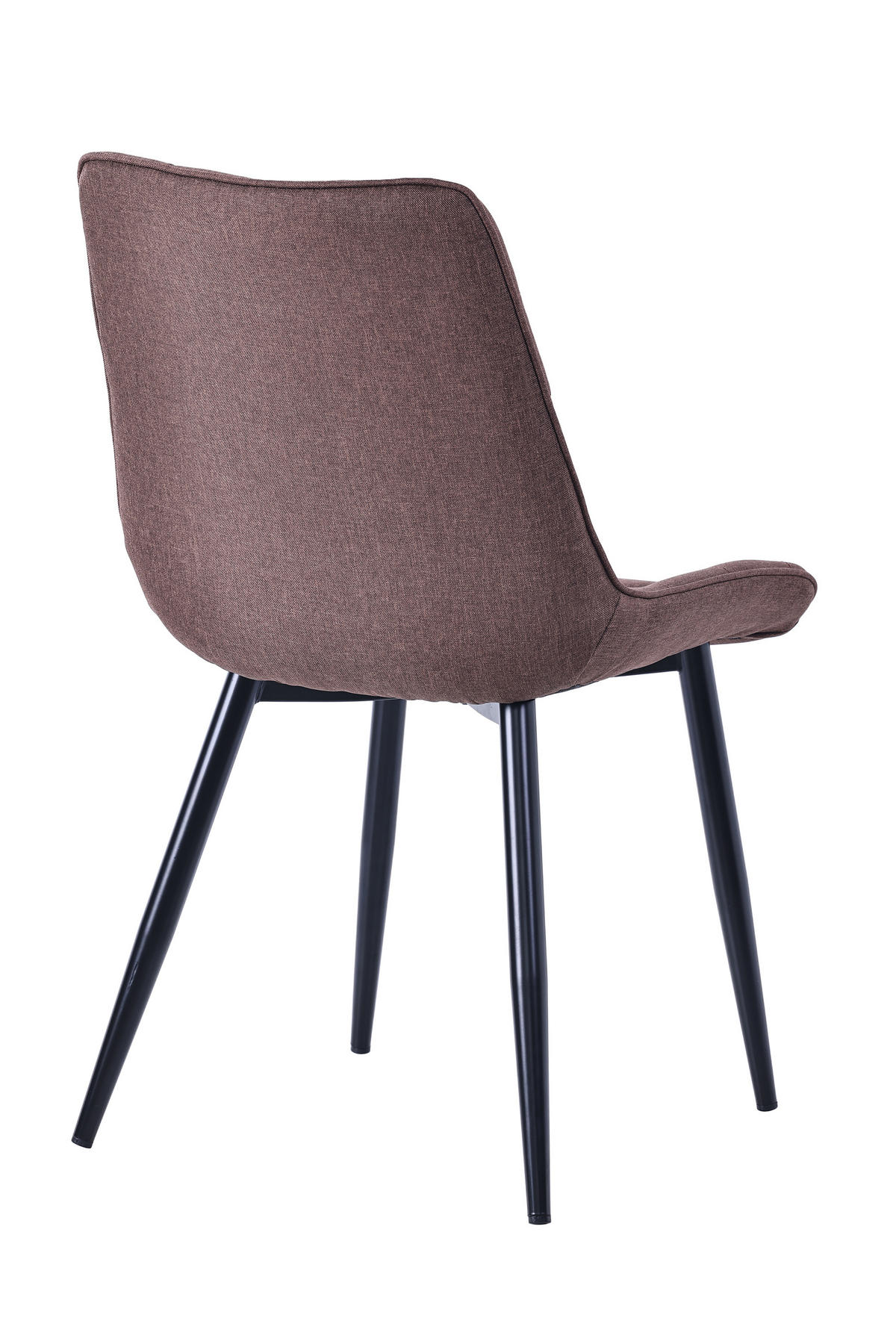 STUHL-SET 2 Stück aus Stoff in Modernem Stil-YZ2 - Braun, Textil (53/88/62.5cm) - HOMAVO