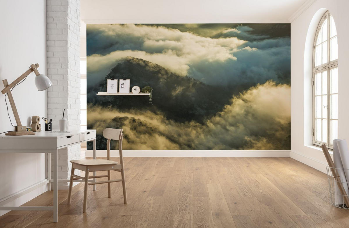 FOTOTAPETE Landschaft 450 x 280 cm - Grau, Papier (450/280cm) - Sanders & Sanders