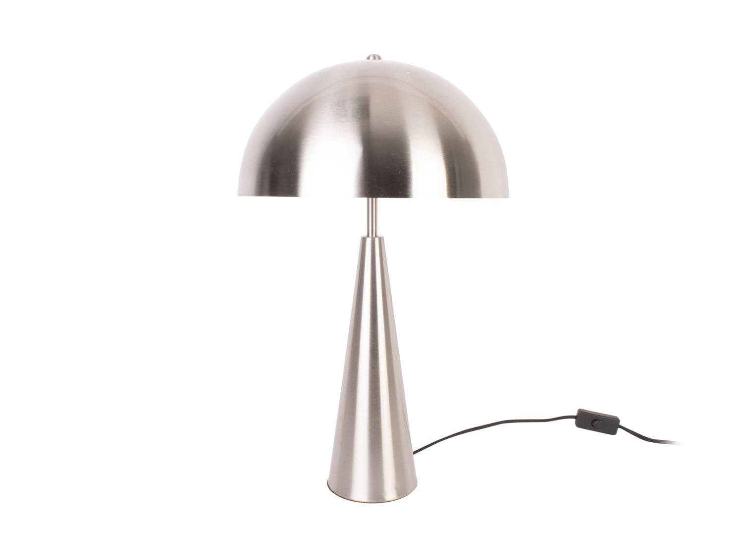 TISCHLAMPE Sublime Geborsteld staal 11/11/51 cm - Silberfarben, Metall (11/11/51cm) - Leitmotiv