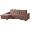 ECKSOFA MADRITO L - Rosa Boucle - Links - Silberfarben/Rosa, Textil/Metall (160/256cm)
