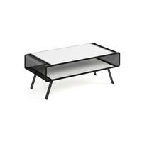 COUCHTISCH TORPE - Schwarz/Weiß, Holzwerkstoff (60/121/45cm) - Meblini